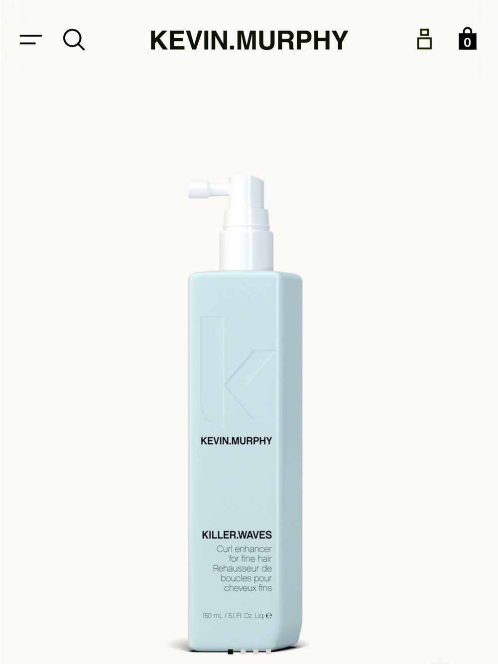KEVIN.MURPHY Killer.Waves Curl Enhancer - Light Mint Bottle - Picture 2 of 2